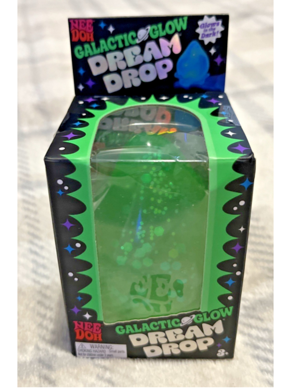 Authentic Needoh Galactic Glow Dream Drop By Schylling - Green Glow In The Dark